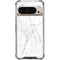 White Marble Pixel 9 Pro XL Clear Case